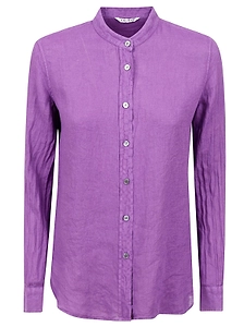 Caliban Band Collar Long-Sleeve Shirt