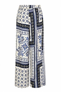Caliban Patchwork Wide-Leg Pants