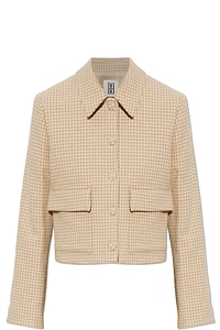 By Malene Birger Annie Checked Cropped Blazer