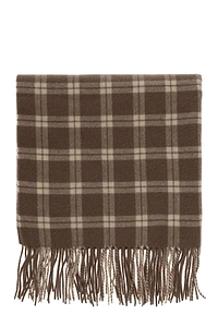 Aurora Checked Fringe Scarf