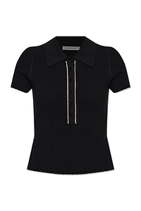 By Malene Birger Benita Contrast Trim Knitted Top
