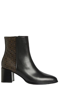 Calvin Klein Monogram-Print Panelled Ankle Boots