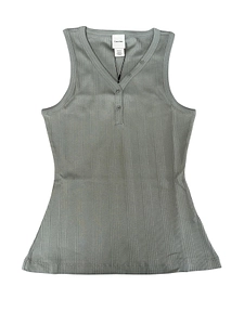 Calvin Klein Ribbed Henley Tank Top
