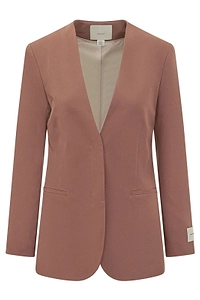 Calvin Klein Single-Breasted Linen Blazer