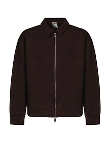 Calvin Klein Zip-Up Logo Sweatshirt