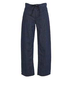 Cambio Baggy Drawstring Loose-Fit Jeans