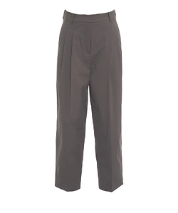 Emilie Straight-Leg Pleated Pants
