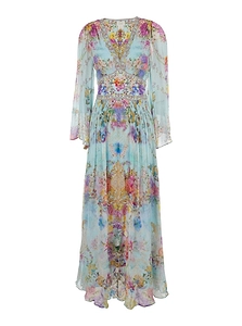 Floral-Printed Long Dress