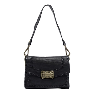 Agnese Turn-Lock Shoulder Bag