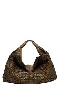 Campomaggi Woven Logo Patch Shoulder Bag
