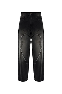 Carne Bollente Frayed Heart Vintage Jeans