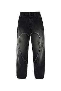 Heart Detail Relaxed Jeans