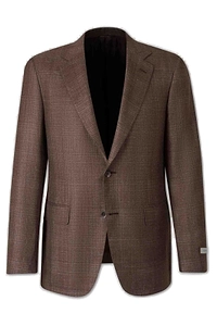 Canali Single Breasted Check Patterned Jacket