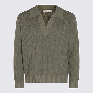 Canali Textured Polo Knitted Sweater