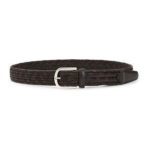 Canali Woven Leather Belt