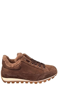 Candice Cooper Shearling-Lined Low-Top Sneakers