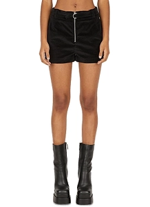 Capasa Milano Buckled Velvet Shorts