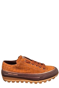 Candice Cooper Embossed Panel Low-Top Sneakers