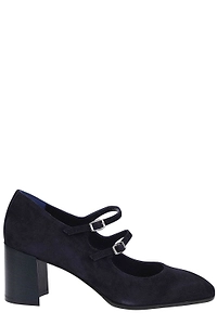 Carel Double Strap Block Heeled Pumps