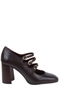 Carel Triple Strap Heeled Pumps