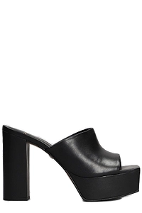 Carrano Block Heeled Platform Mules