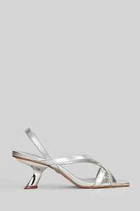 Carrano Strappy Square-Toe Slingback Sandals