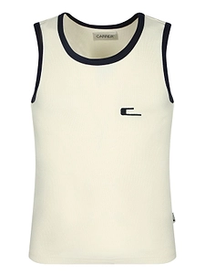 Carrer Contrast Trim Knitted Tank Top