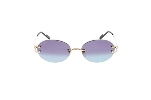 Cartier Rimless Oval Sunglasses