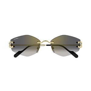 Cartier Rimless Irregular Sunglasses