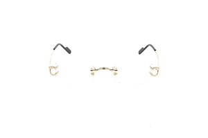 Cartier Rimless Rectangular Glasses