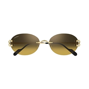 Cartier Rimless Round Sunglasses