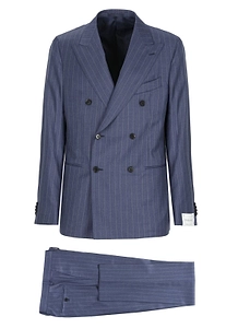 Caruso Pinstriped Double-Breasted Suit
