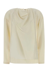 Carven Draped Long-Sleeve Top