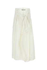 Carven Draped Midi Skirt