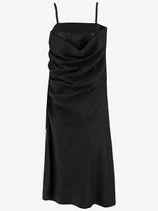 Carven Draped Slip Dress