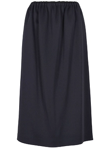 Carven Elastic-Waist Midi Skirt