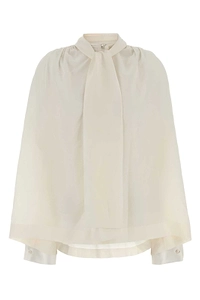 Carven Gathered Scarf Blouse
