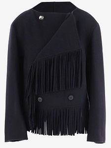 Fringed Double-Breasted Jacket