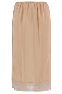 Carven Lace Trim Slip Skirt