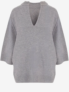 Carven Oversized V-Neck Sweater