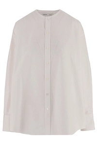 Carven Poplin Collarless Shirt