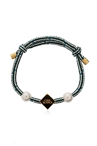 Casablanca Braided Cord Pearl Bracelet