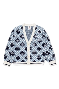 Casablanca Kids Monogram Knit Cardigan