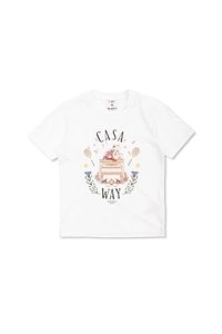 Casablanca Kids Short Sleeve Print T-Shirt