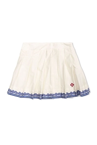 Casablanca Kids Pleated Trim Skirt