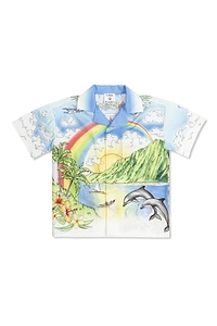 Casablanca Kids Scenic Printed Short-Sleeved Shirt