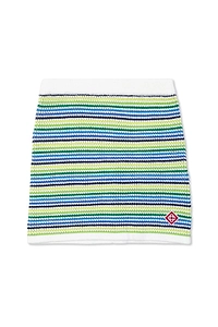 Casablanca Kids Striped Knitted Mini Skirt