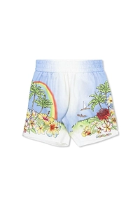 Casablanca Kids Tropical Printed Shorts