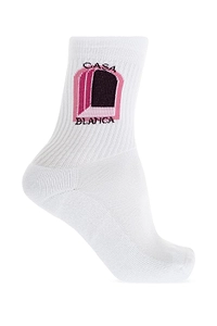 Casablanca Logo Intarsia-Knit Socks