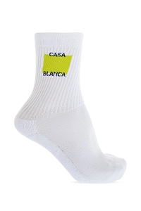 Casablanca Logo Intarsia-Knit Socks